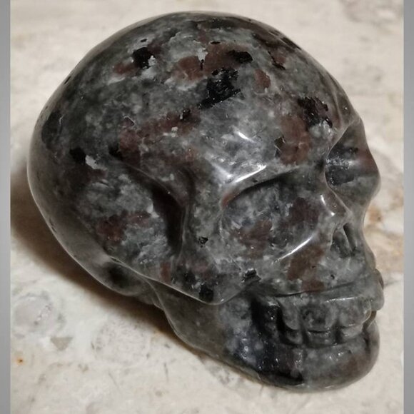 ❤️ yooperlite SKULL   PEACE truth HEALTH - UV reactive SMALL - Picture 2 of 7